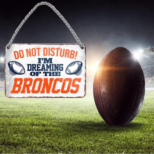 Broncos Fanartikel Blechschild 18 x 12 cm - Man Cave Germany Blechschild