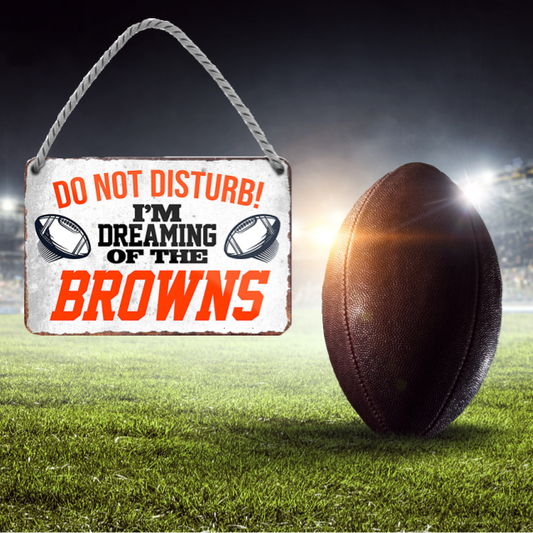 Browns Fanartikel Blechschild 18 x 12 cm - Man Cave Germany Blechschild