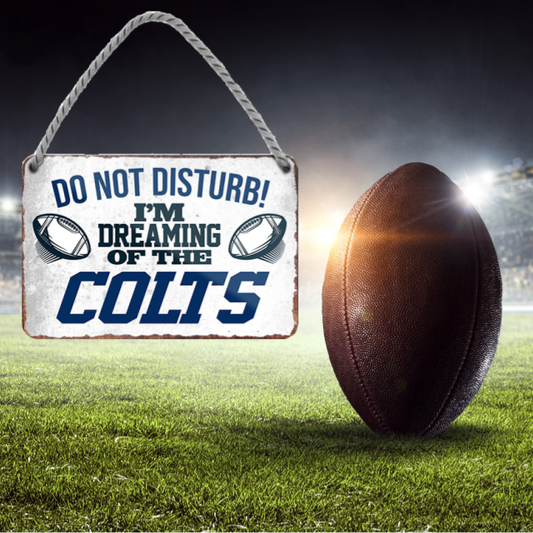 Colts Fanartikel Blechschild 18 x 12 cm - Man Cave Germany Blechschild