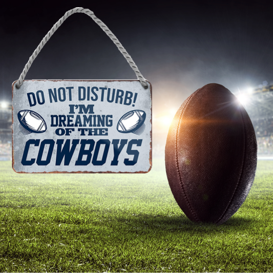 Cowboys Fanartikel Blechschild 18 x 12 cm - Man Cave Germany Blechschild