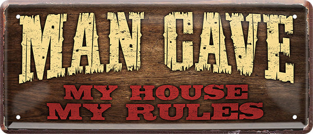 Man Cave Blechschild 28 x 12 cm - Man Cave Germany Blechschild