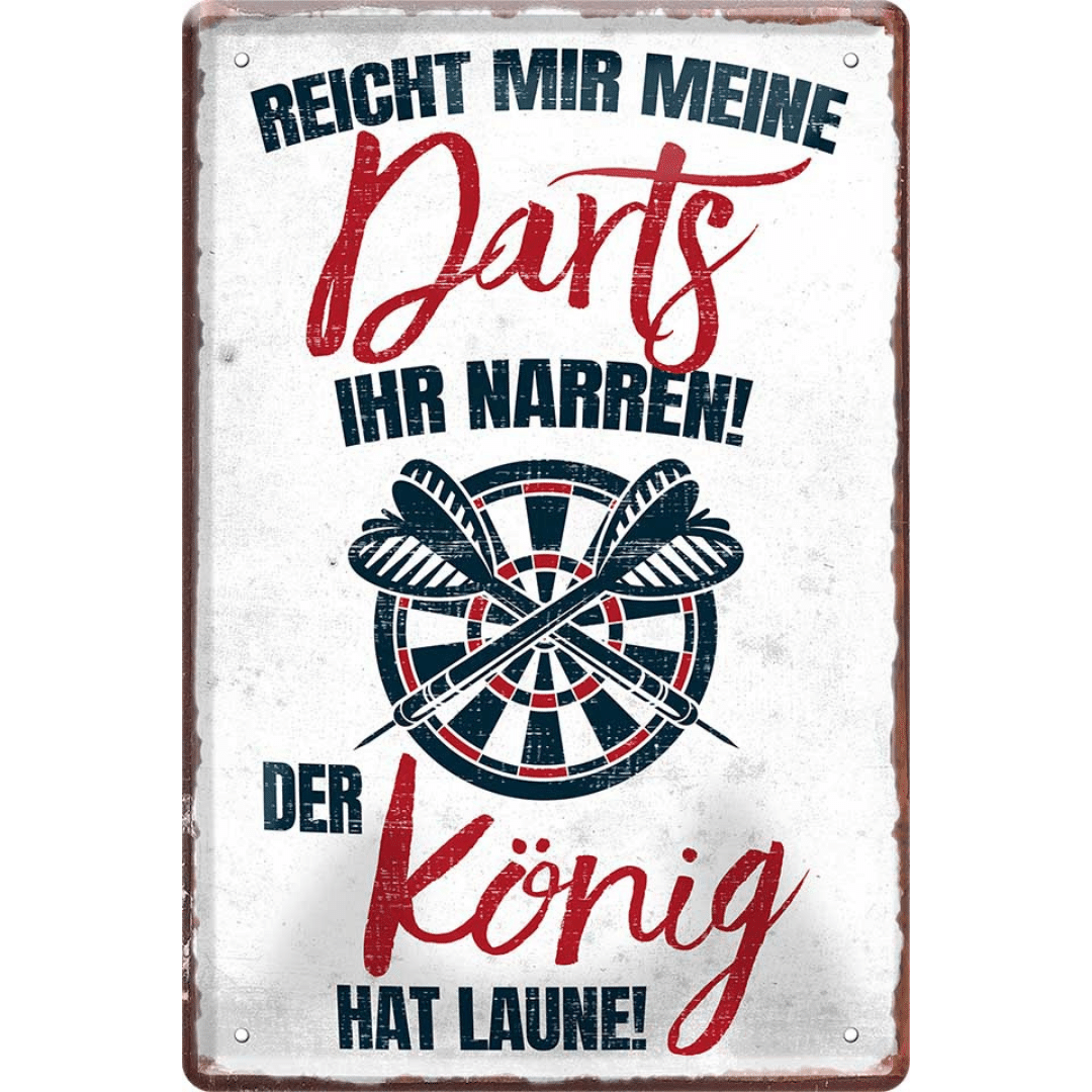 Reicht mir meine Darts Blechschild 20 x 30 cm