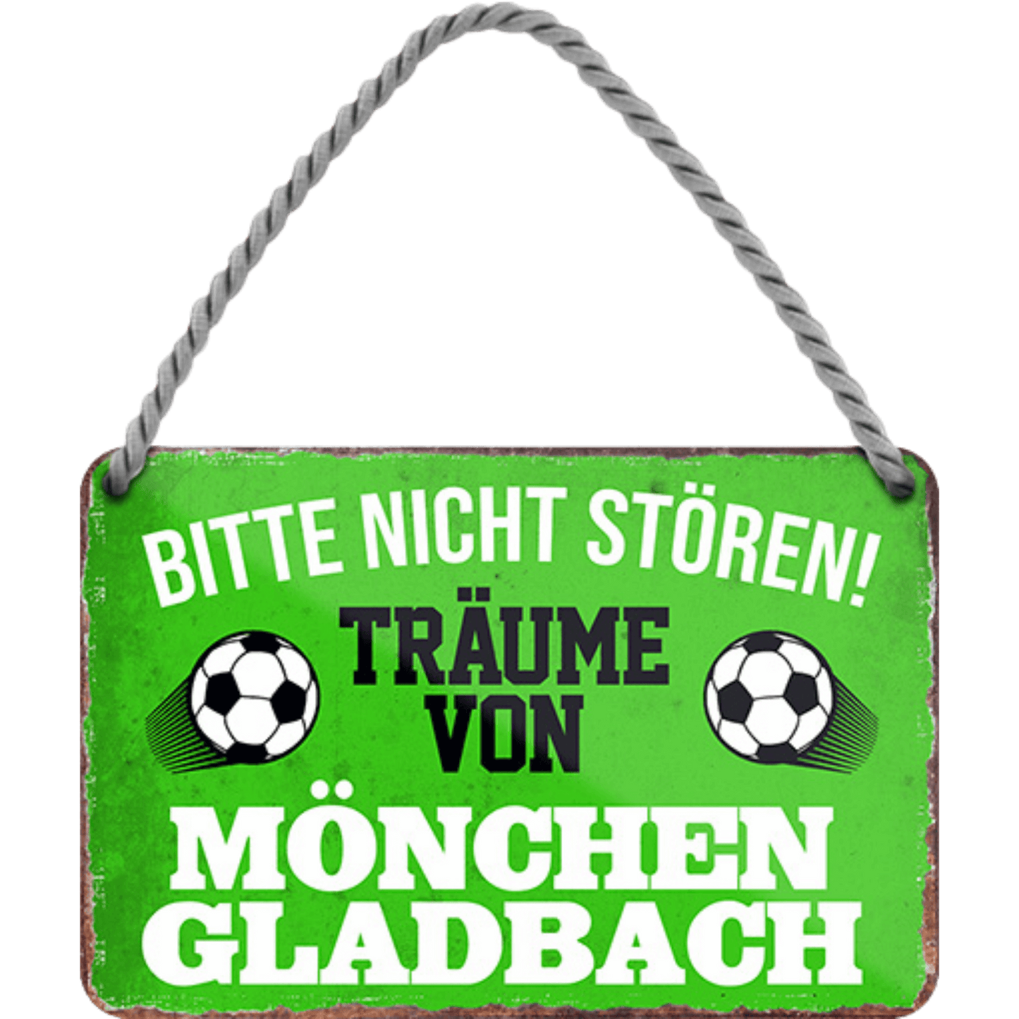 Mönchengladbach Fanartikel Blechschilder - Man Cave Germany 18 x 12 cm (Träume von Mönchengladbach) Blechschild