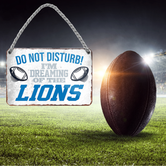 Lions Fanartikel Blechschild 18 x 12 cm - Man Cave Germany Blechschild