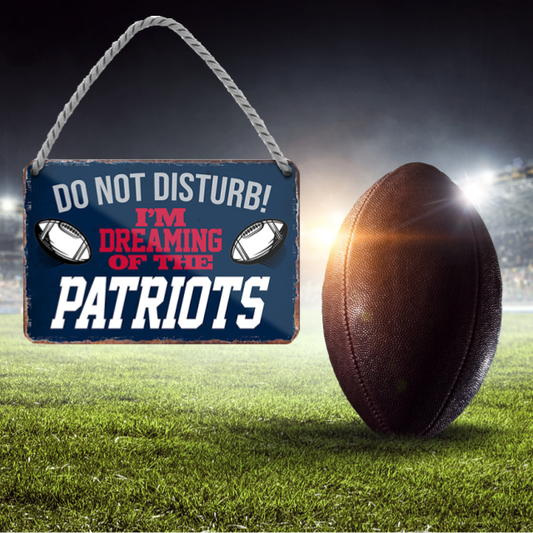 Patriots Fanartikel Blechschild 18 x 12 cm - Man Cave Germany Blechschild