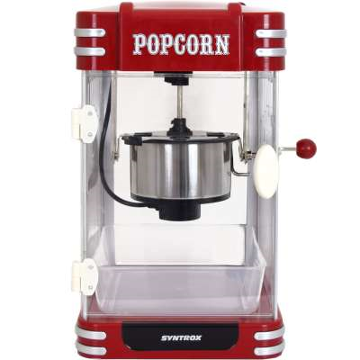 Syntrox Nostalgie Retro Popcorn Maker Popcornmaschine Texas - Man Cave Germany Snack-Maschine