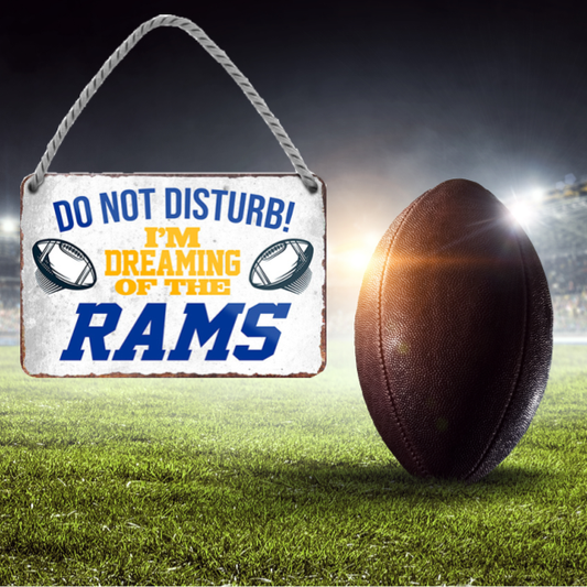 Rams Fanartikel Blechschild 18 x 12 cm - Man Cave Germany Blechschild