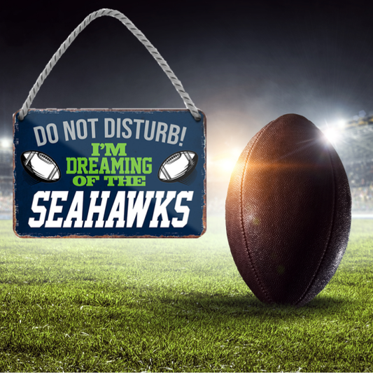Seahawks Fanartikel Blechschild 18 x 12 cm - Man Cave Germany Blechschild