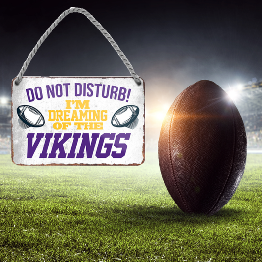 Vikings Fanartikel Blechschild 18 x 12 cm - Man Cave Germany Blechschild