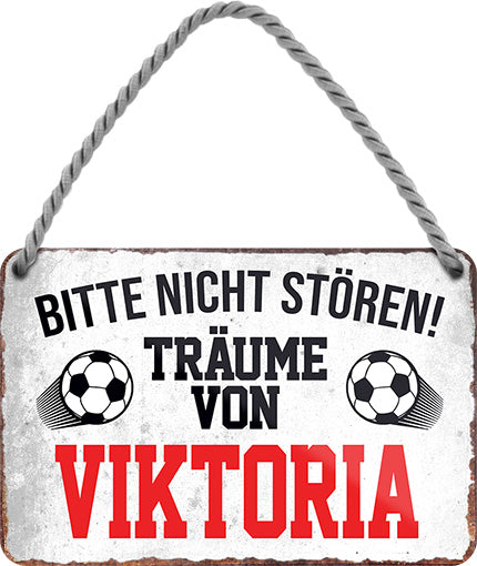 Viktoria Fanartikel Blechschilder - Man Cave Germany 18 x 12 cm (Träume von Viktoria) Blechschild