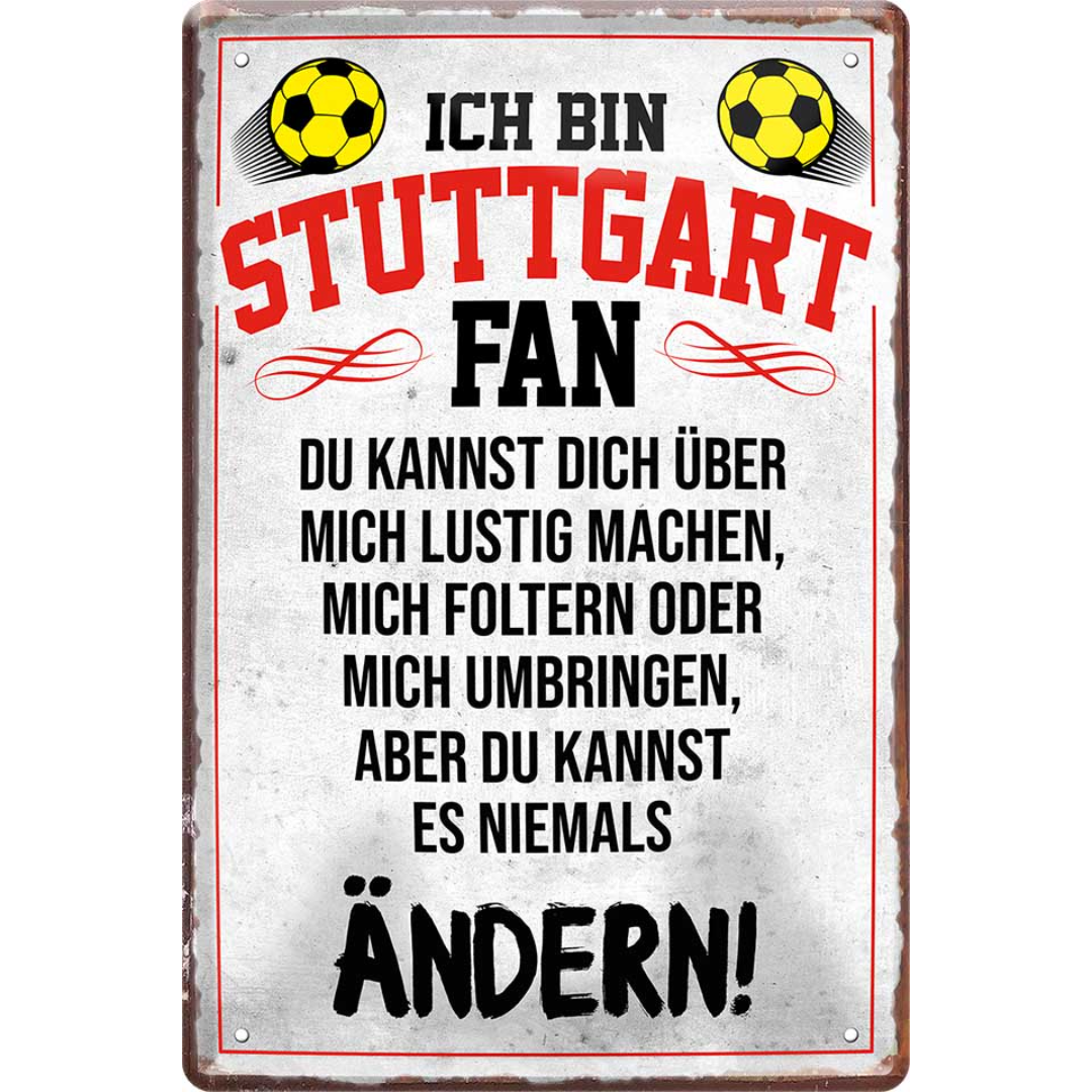 Stuttgart Fanartikel Blechschilder