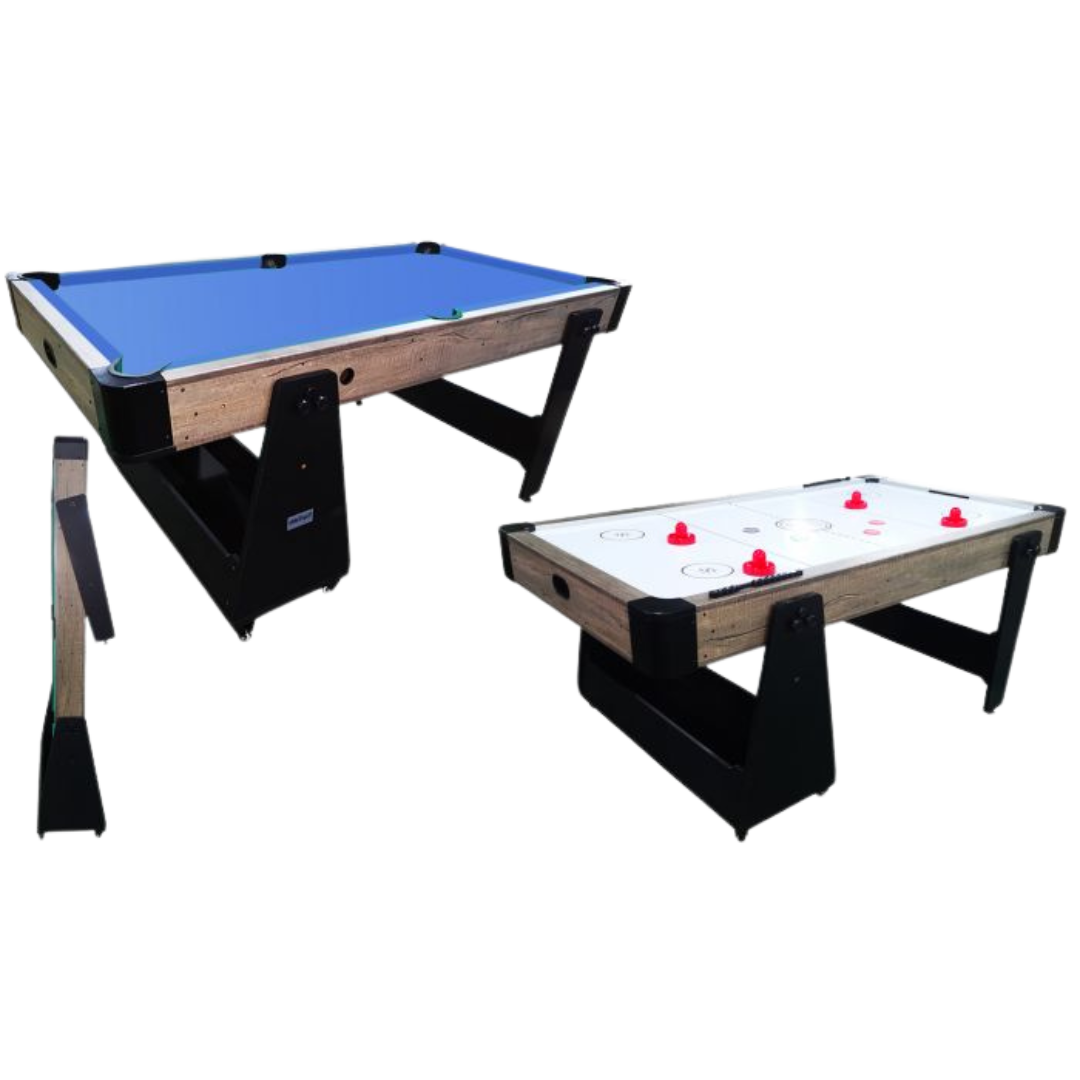 Multi-Tisch Airhockey + Billardtisch (zusammenklappbar)