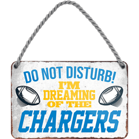 Chargers Fanartikel Blechschild 18 x 12 cm