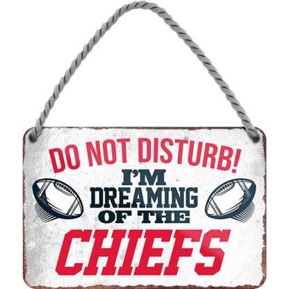 Chiefs Fanartikel Blechschild 18 x 12 cm