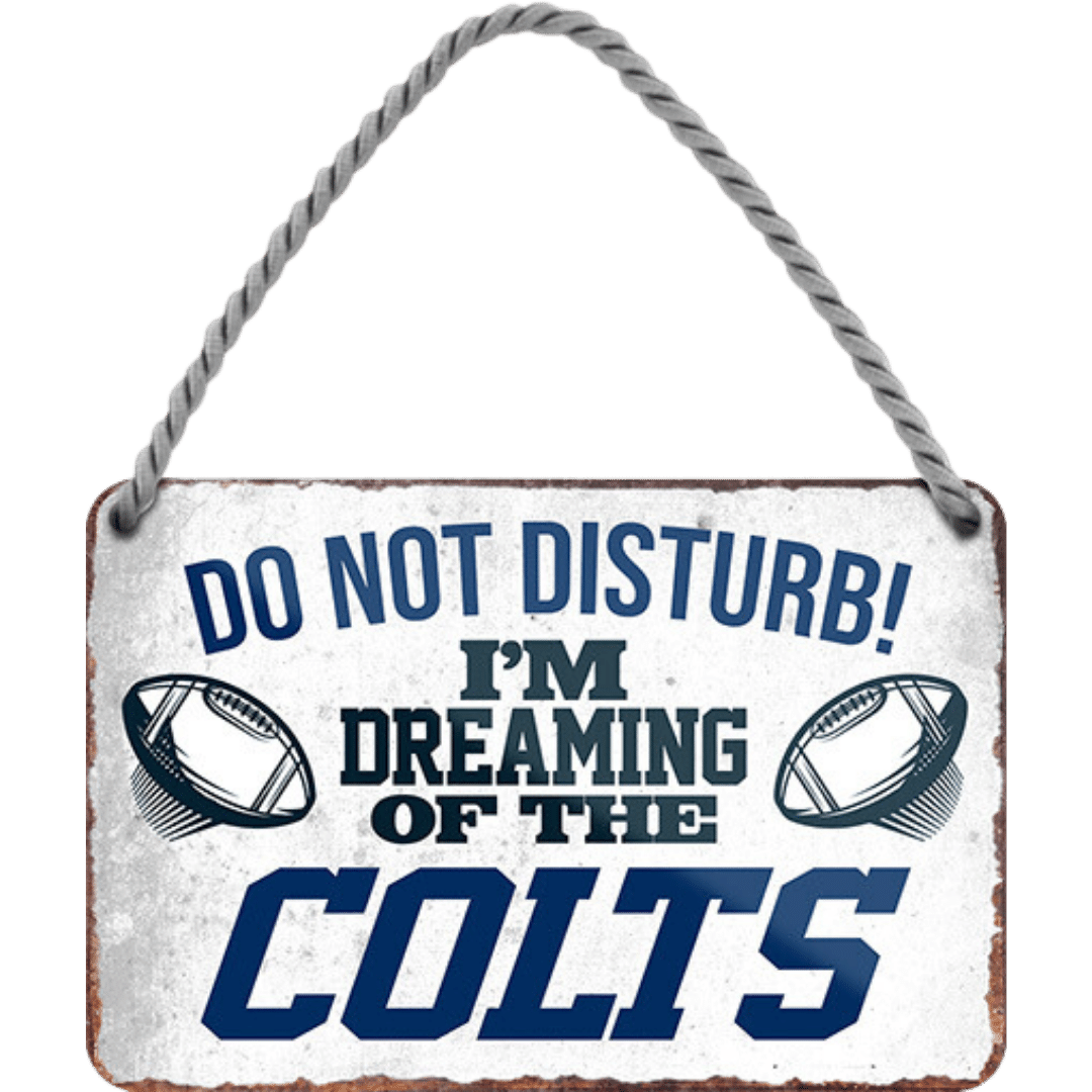 Colts Fanartikel Blechschild 18 x 12 cm