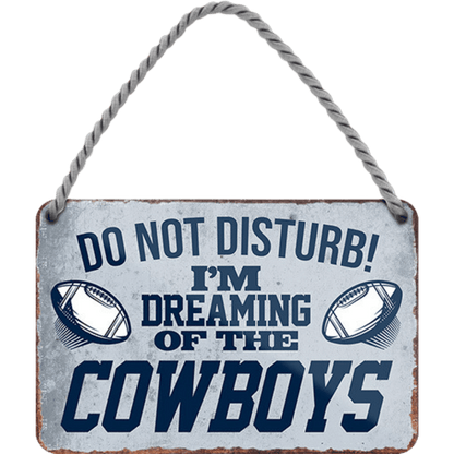 Cowboys Fanartikel Blechschild 18 x 12 cm (B-Ware)
