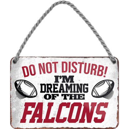 Falcons Fanartikel Blechschild 18 x 12 cm