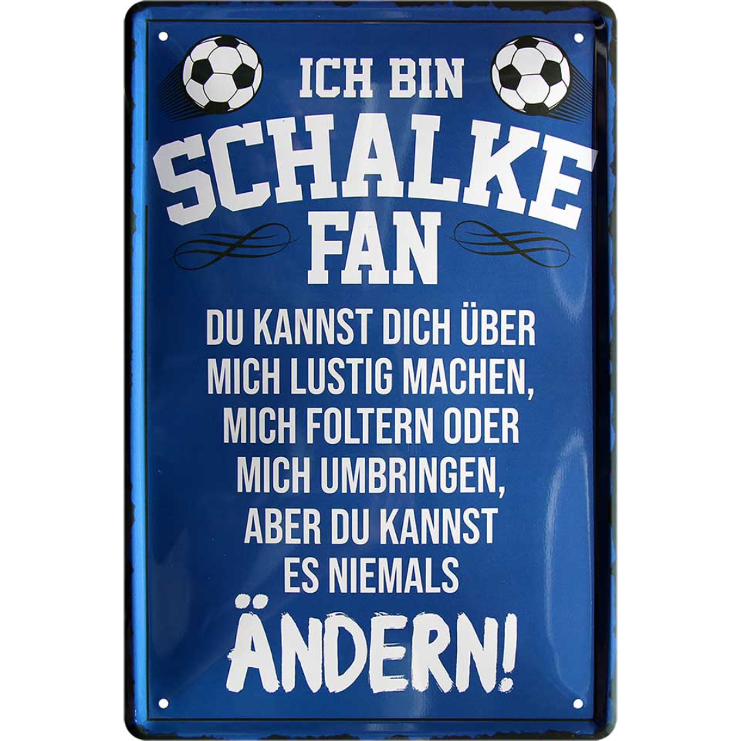 Schalke Fanartikel Blechschilder
