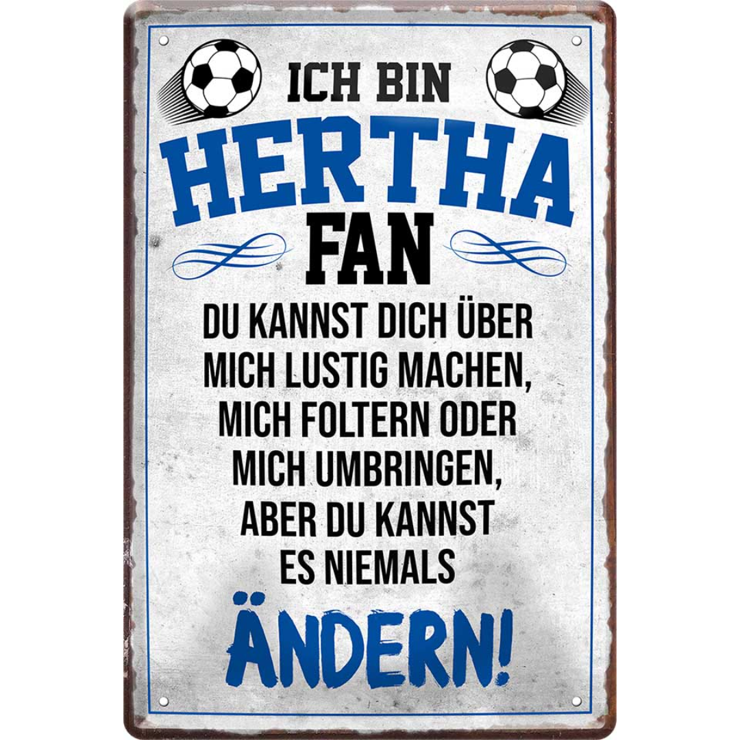 Berlin / Hertha Fanartikel Blechschilder
