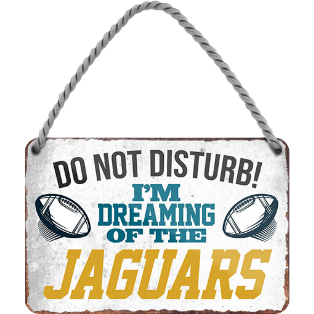 Jaguars Fanartikel Blechschild 18 x 12 cm