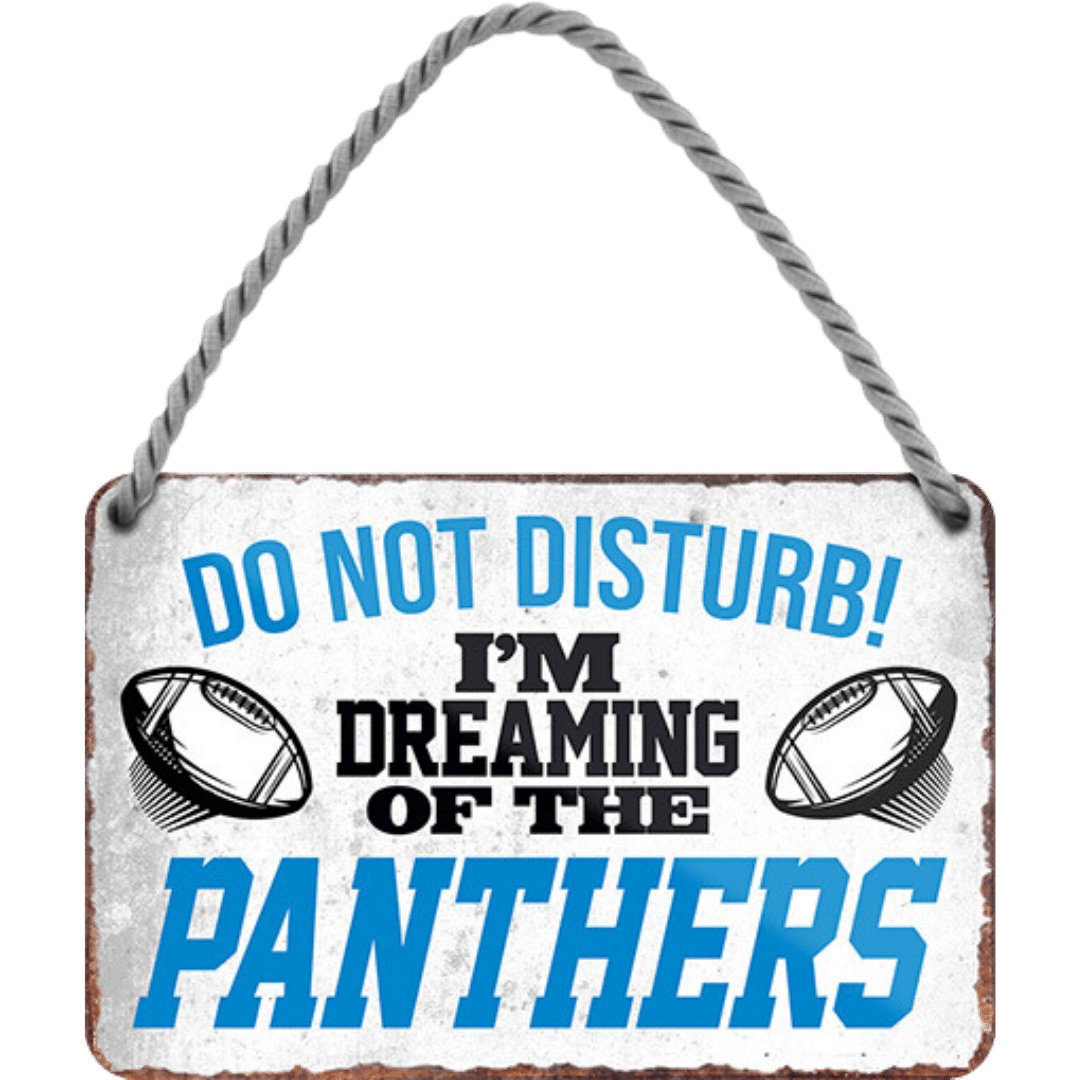 Panthers Fanartikel Blechschild 18 x 12 cm