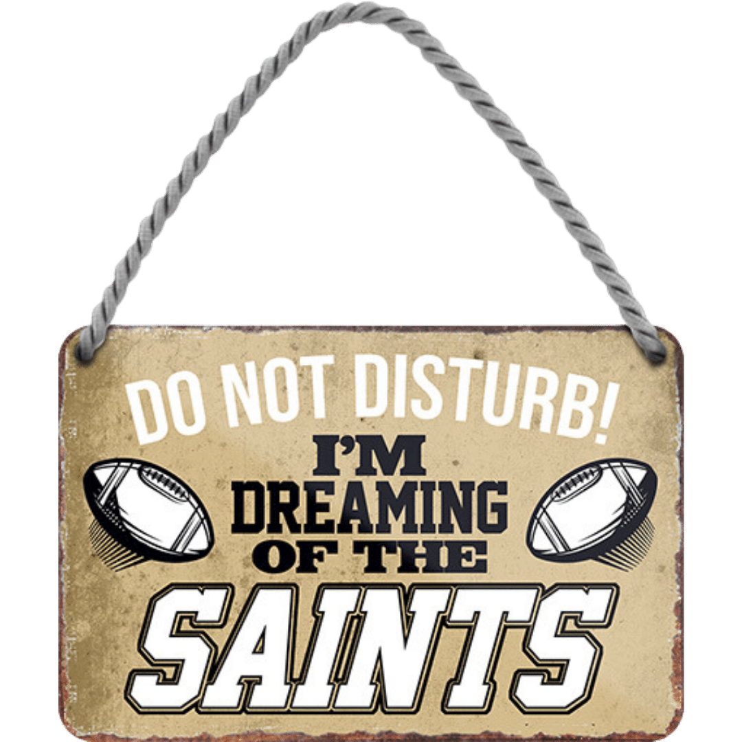 Saints Fanartikel Blechschild 18 x 12 cm