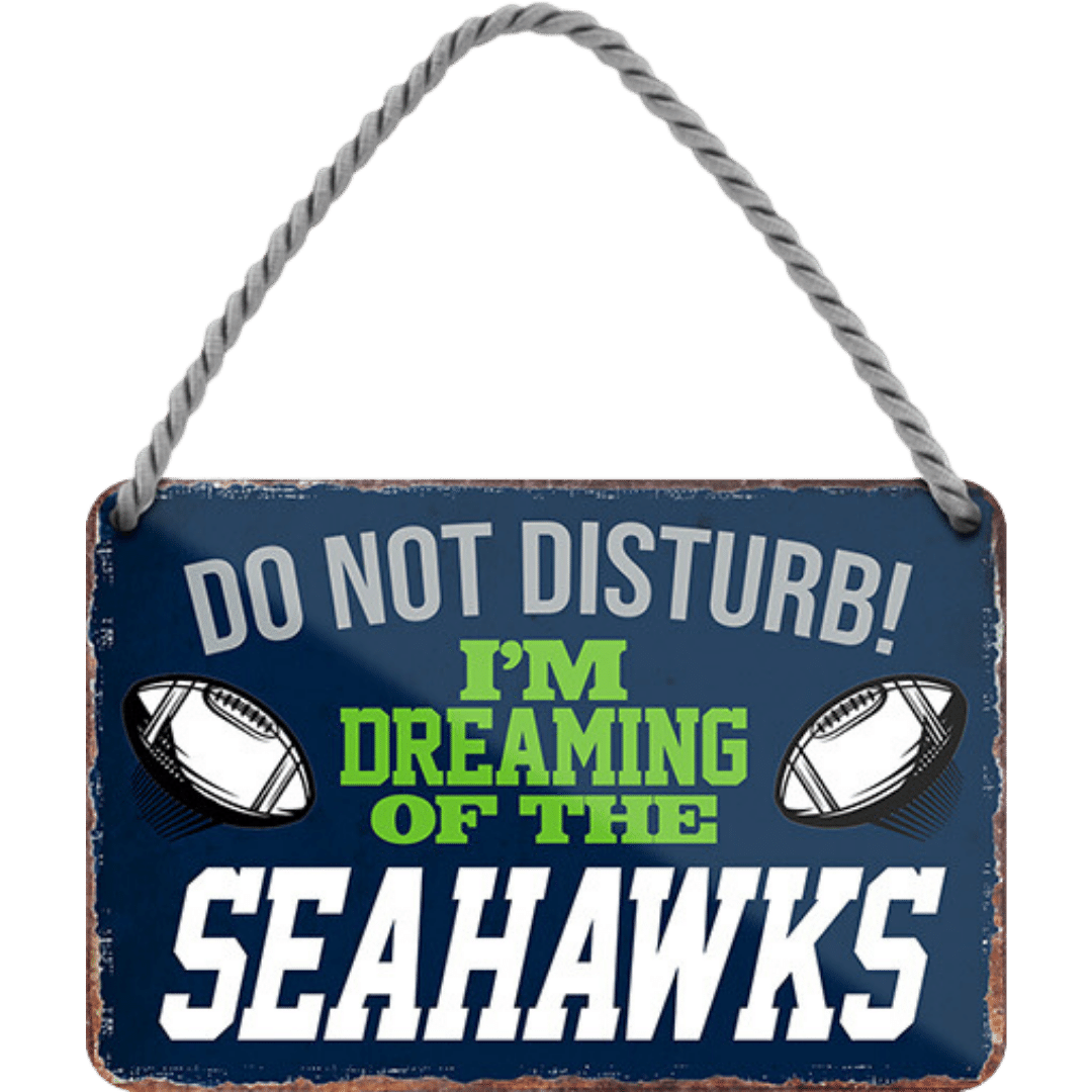 Seahawks Fanartikel Blechschild 18 x 12 cm