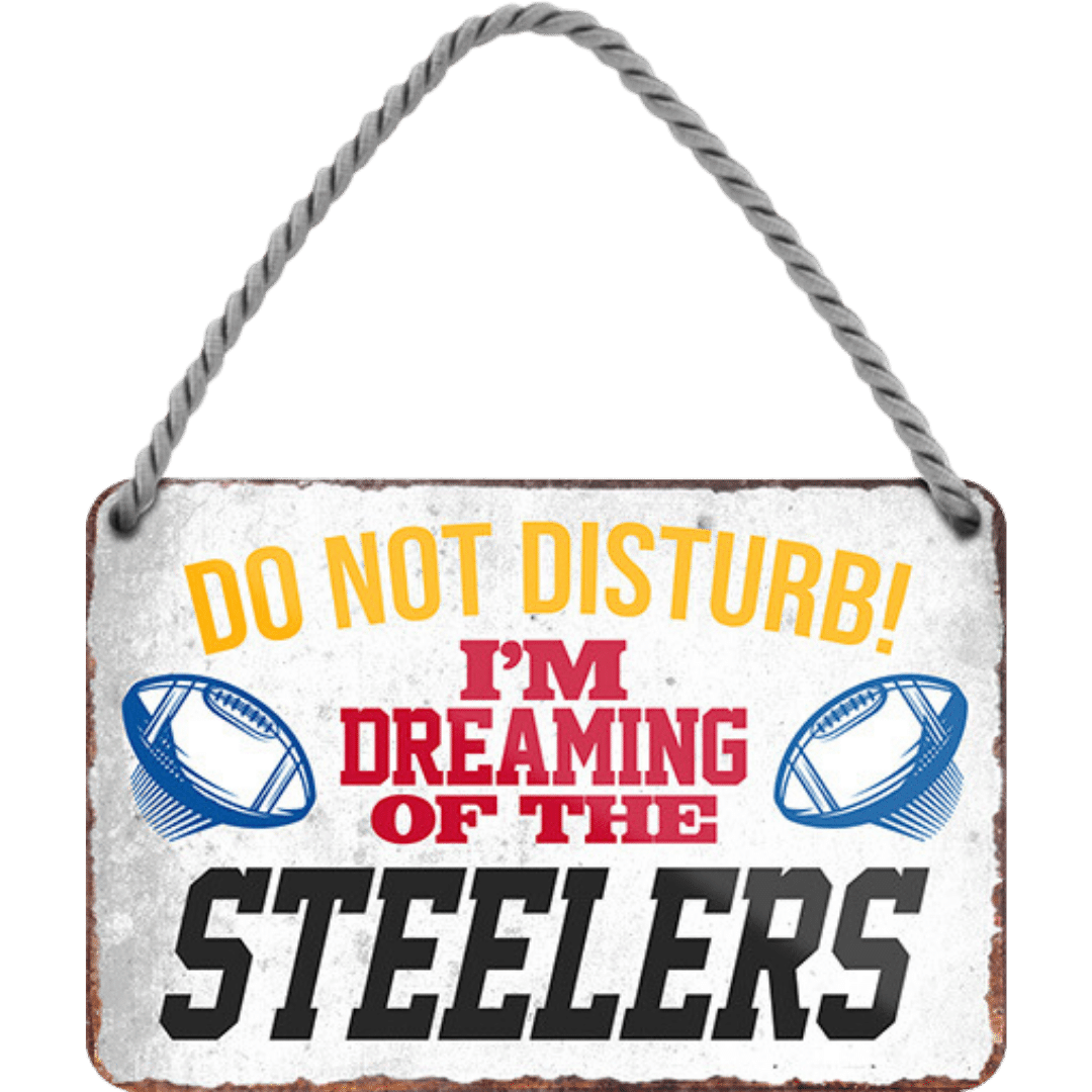 Steelers Fanartikel Blechschild 18 x 12 cm