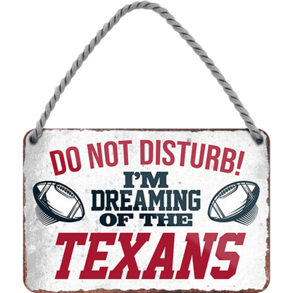 Texans Fanartikel Blechschild 18 x 12 cm