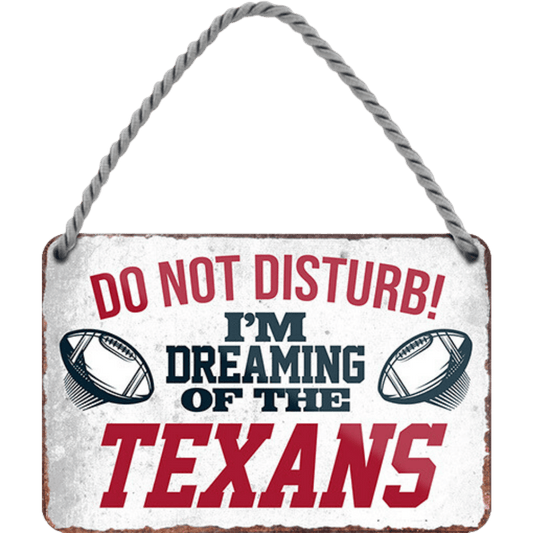 Texans Fanartikel Blechschild 18 x 12 cm
