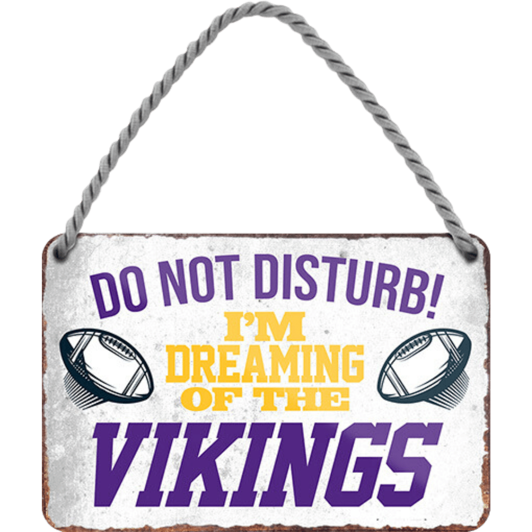 Vikings Fanartikel Blechschild 18 x 12 cm