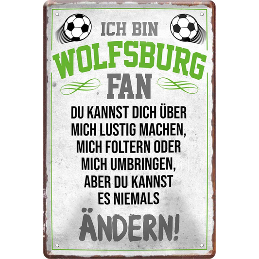 Wolfsburg Fanartikel Blechschilder