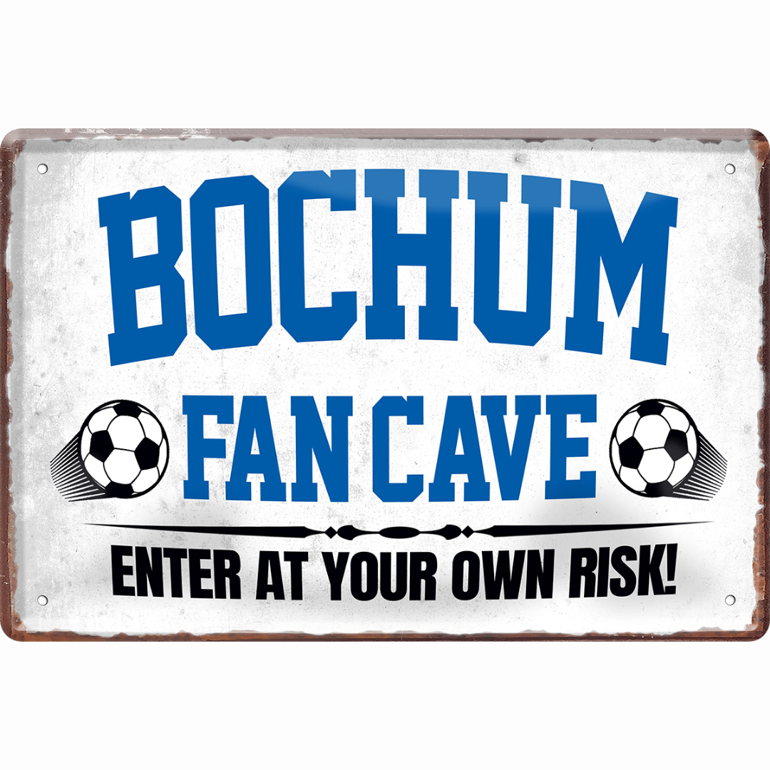 Bochum Fanartikel Blechschilder - Man Cave Germany Blechschild