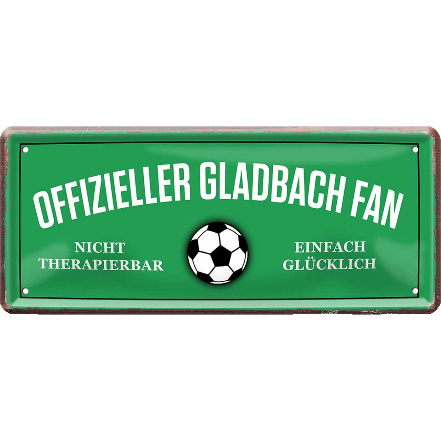 Mönchengladbach Fanartikel Blechschilder - Man Cave Germany 28 x 12 cm (Offizieller Gladbach Fan) Blechschild