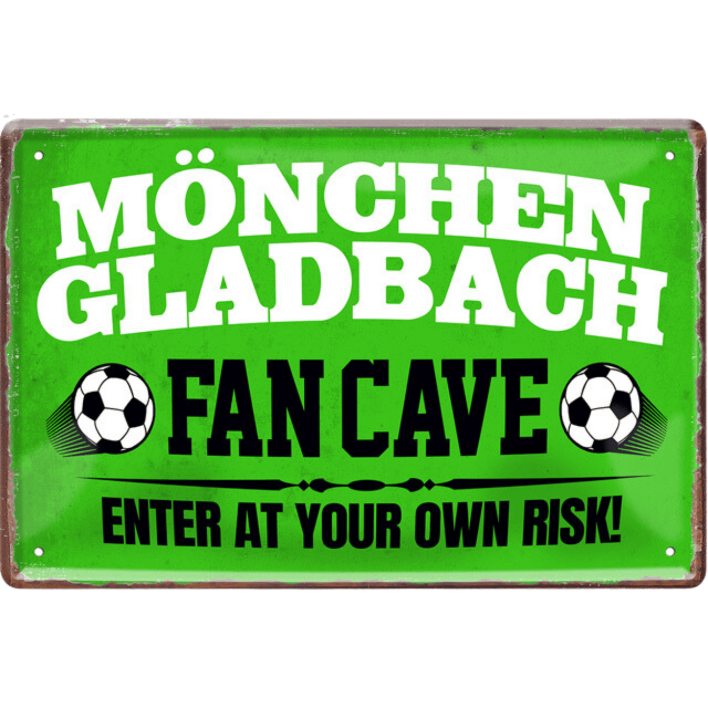 Mönchengladbach Fanartikel Blechschilder - Man Cave Germany 30 x 20 cm (Mönchengladbach Fan Cave) Blechschild