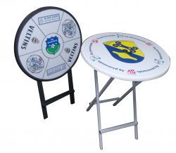Klappstehtisch - Platte 70cm oder 85 cm - bedruckt - Man Cave Germany Stehtisch
